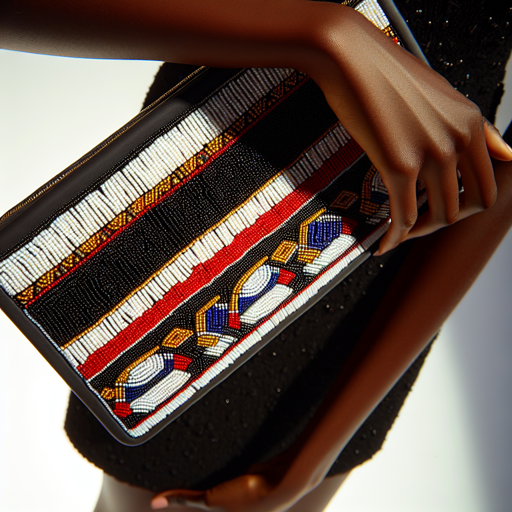 Beaded Statement Clutch