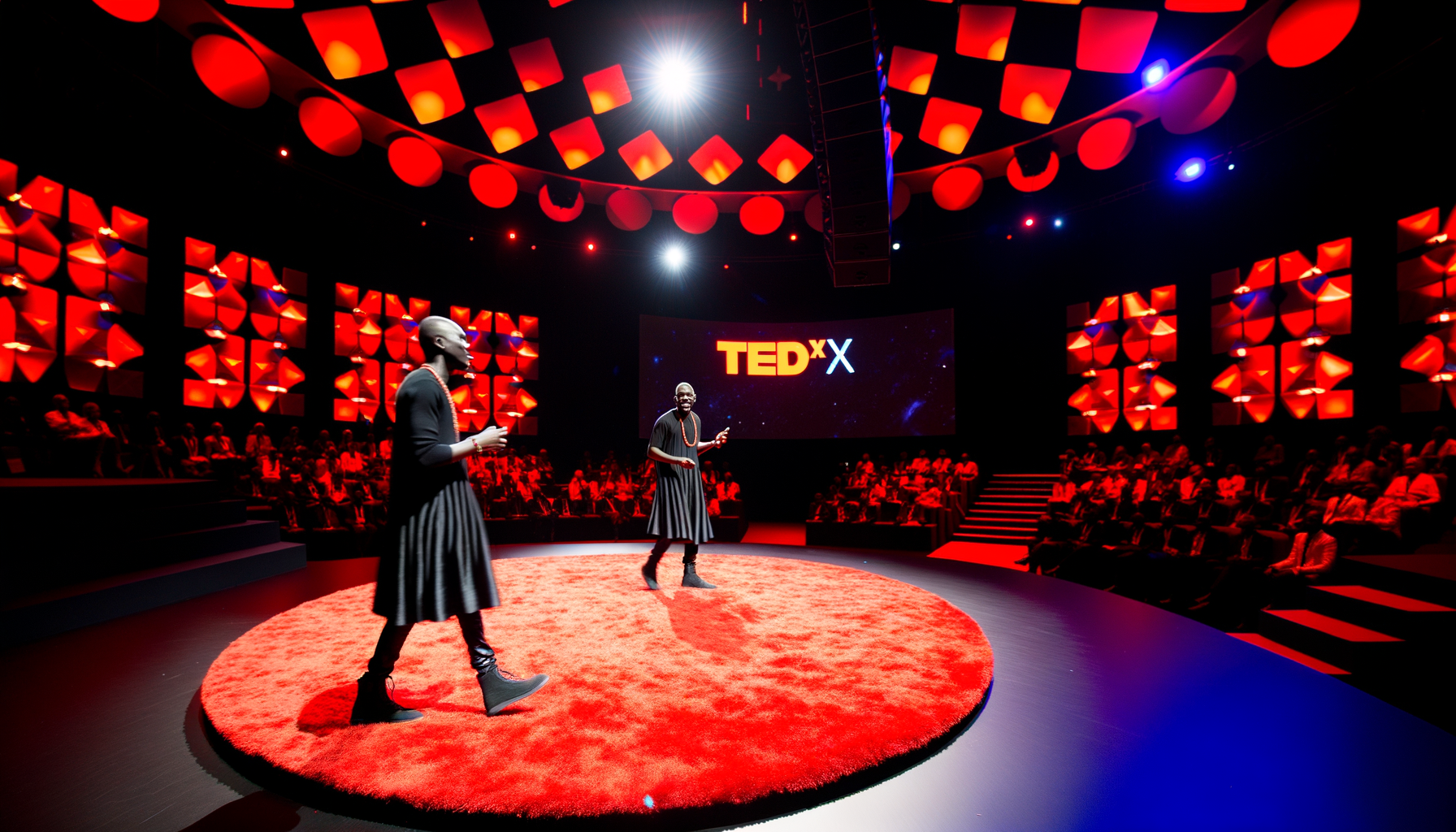 On stage at TEDx Nairobi